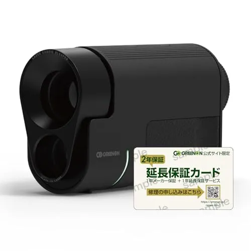 【Amazon.co.jp限定】GreenOn（グリーンオン）LASER CADDIE GL04PRO レーザーキャディー ゴルフ レーザー距離計 (ブラック)《ハイブリッド計測・連続 3点間計測搭載・2025年グッドデザイン賞受賞モデル》2年保証付き