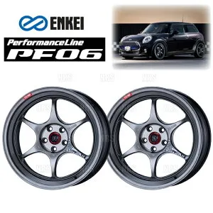 ENKEI エンケイ PF06 (HSB ハイパーシルバー/フロントフェイス) 7.0J x 17インチ +45 PCD100 4穴 2本セット (PF06-D002-HSB-2S