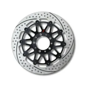 SUNSTAR EM128FL-RD プレミアムレーシング フロントディスクローター 左用（レッド） EM128FL-RD サンスター ディスク VTR1000SP-1