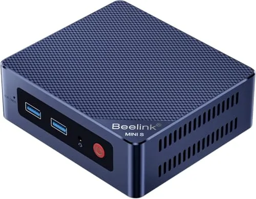 Beelink MINI-S13 Pro ミニ PC、第 13 世代 Intel Twin Lake N150 プロセッサ (最大 3.60GHz) ミニ コンピューター、16GB RAM 512GB SSD ビジネス PC、デュアル HDMI/WiFi