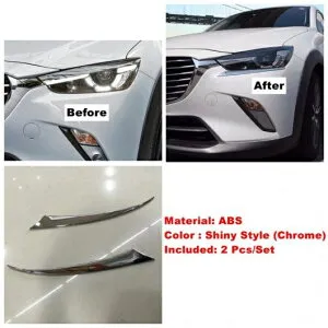 フロント グリル グリル/リア フォグ ランプ アイリッド/バックミラー ミラー ストリップ/ウインドウ ワイパー カバー トリム 適用: マツダ CX-3 CX3 2015-2021 モデル D AL-OO-9461 AL Exterior parts for cars