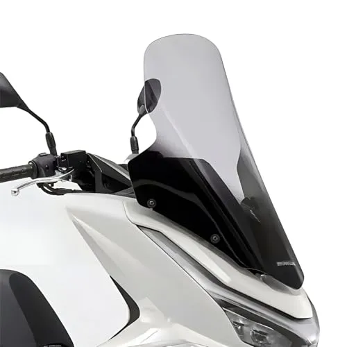 (25年モデル) PCX160 PCX125 jk05 kf47用 ボディマウントシールド 幅広 ウィンドシールド 風防 改造 かっこいい（取り付け説明書付き） (クリア, 高さ66cm) [並行輸入品]