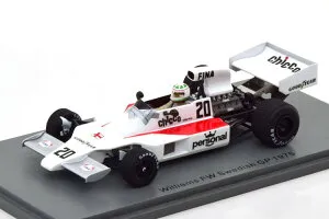 スパーク 1/43 ウィリアムズ FW07 スウェーデンGP 1975 マギー デカール付きSpark 1:43 Williams FW07 GP Sweden 1975 Magee with Decals