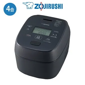 小容量圧力IH炊飯ジャー 象印 ZOJIRUSHI 4合炊き 豪熱大火力 ストレートブラック 炊飯器 NW-MC07-BZ【2025年6月度 月間優良ショップ受賞】