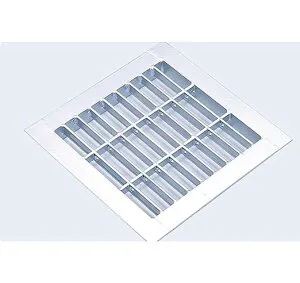 グレーチング 溜枡用 ます幅300mm 本体幅W320mm ×2個 ますふた ためます用 (普通目) 4L-25-30 四面つば付 適用荷重:歩道用 株式会社イズミ