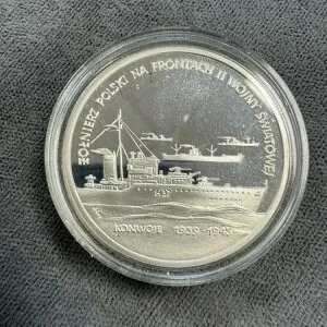 ポーランド 1992年 200,000zl 銀 750プルーフ銀貨 (Konwoje 1939-1945)