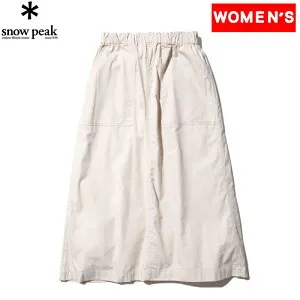 スノーピーク(snow peak) Women's TAKIBI Light Ripstop Skirt 3 Ecru SK-23SW10102EC