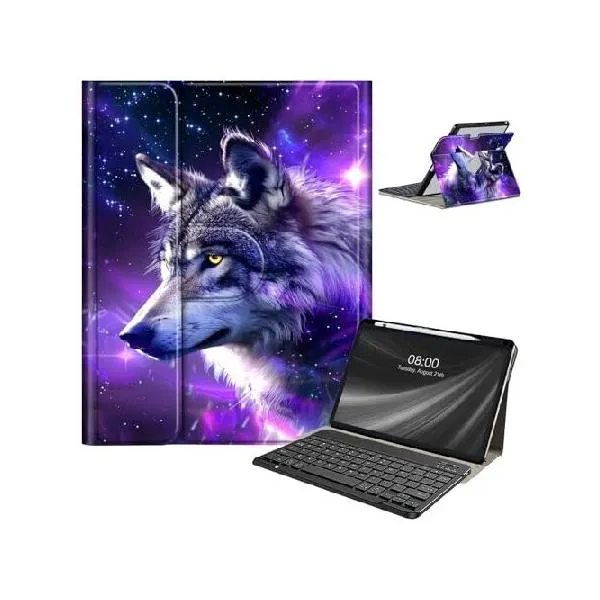 Keyboard Case for Samsung Galaxy Tab S9 FE 10.9'' / Tab S9 11'' 2023 with S Pen Holder, Detachable Wireless Bluetooth Keyboard, with Auto Sle_並行輸入