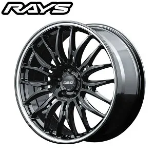 RAYS レイズ ホムラ HOMURA 2X9BD Glossy Black/Rim DC (BAK) 20×8.5J 5H PCD120 +38 アルミホイール1本