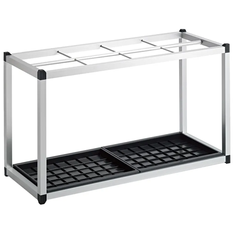 テラモト アルミ傘立II 48 組立式 傘立て 48本～56本用 幅855×奥行345×高さ490mm