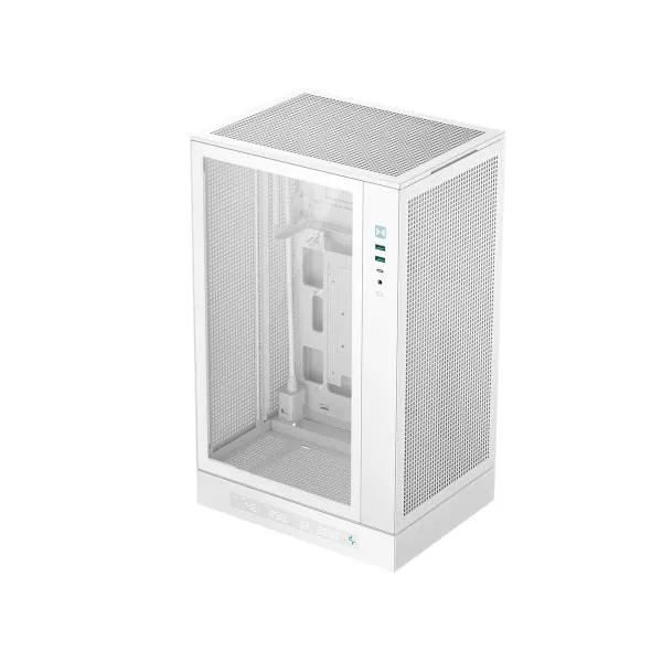 Deepcool R-CH270-WHNDM0-G-1 CH270 DIGITAL WH/ MicroATX 縦型PCケース/ ホワイト/ デジタルパネル搭載/…