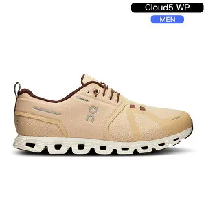 オン on ランニングシューズ メンズ クラウド5 ウォータープルーフ 5997983M Savannah/Ivoryカラー