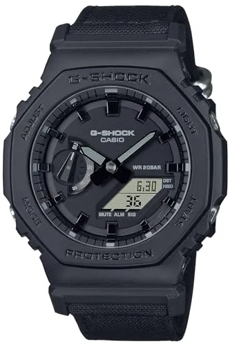 [カシオ] 腕時計 ジーショック クロスバンド 【国内正規品】 Utility black series CORDURA Eco Fabric素材クロスバンド GA-2100BCE-1AJF メンズ ブラック