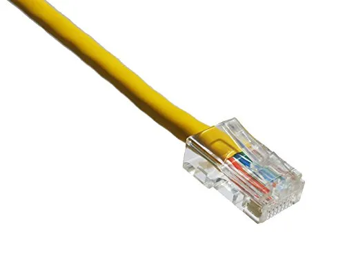 AXIOM 10FT CAT5E 350MHZ PATCH CABLE NON-BOOTED(YELLOW)-TAA COMPLIANT