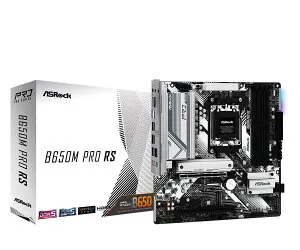 ASRock マザーボード B650M Pro RS AMD Ryzen 7000 シリーズ CPU対応 (Soket AM5) B650 Micro ATX マザーボード