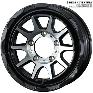 WEDS MUD VANCE 06 MBP 4本 [16×6.0J-05 5H 139.7 ジムニーシエラ JB74W ジムニーノマド JC74W] ウェッズ ホイール マッドヴァンス06 マットブラックポリッシュ 40266