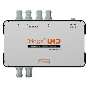 ADTECHNO｜エーディテクノ HDMI 2.0→12G-SDI /クワッド3G-SDIコンバーター 4K UHD対応 Bridge UHD シルバー UHD_HS [4K対応 /自動]