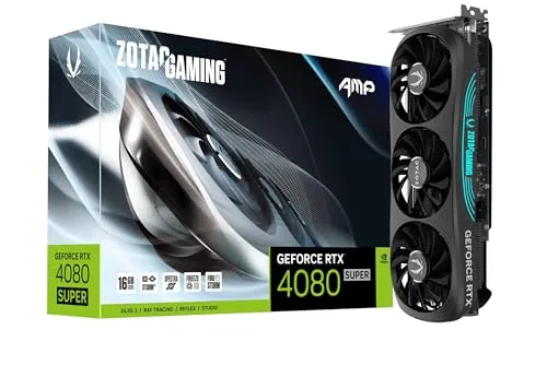 ZOTAC ゲーミングGeForce RTX 4080 Super AMP DLSS 3 16GB GDDR6X 256-bit 23Gbps PCIE 4.0 ゲーミンググラフィックスカード、IceStorm 2.0 Advanced Cooling、S