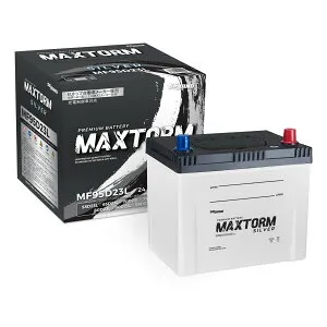 カーバッテリー 三菱 コルトプラス H18年11月-H24年10月 DBA-Z24W 1500cc/4WD/充電制御システム搭載車除く/寒冷地仕様車 適合参考 マックストーム MAXTORM SILVER MF95D23L カーメンテナンス 車検整備 自動