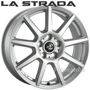 LA STRADA TIRADO Σ 14インチ 5.0J PCD:100 穴数:4 inset:35 シルバー LTS450C35S ラ ストラーダ ティラード シグマ 阿部商会 [ホイール4本セット]