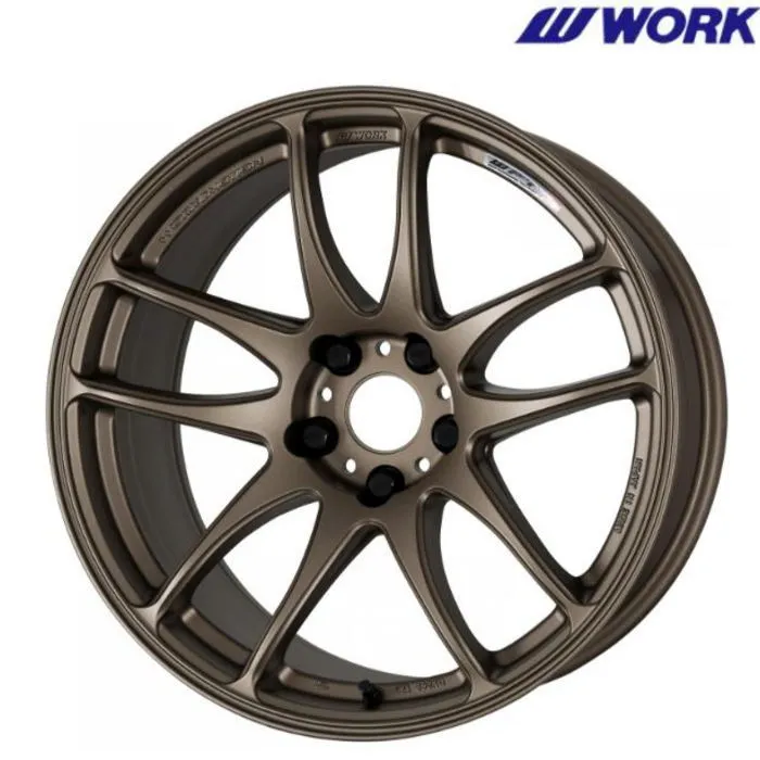 17インチ 4穴 100 7J WORK EMOTION CR Kiwami アッシュドチタン ホイール単品 4本セット