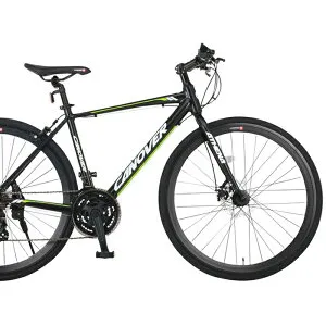 CANOVER/カノーバー クロスバイク 700×28CCAC-027-DC ATHENA (アテナ)【マットブラック】シマノ製21段ギア 通勤通学 スポーティ オオトモ 自転車