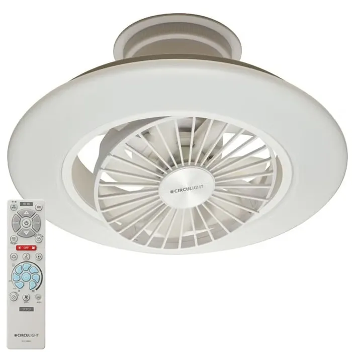 ドウシシャ DCC-SW06EC CIRCULIGHT サーキュライト EZシリーズ スイングモデル 6畳用 シーリングファンライト 調光調色 リモコン付 簡単取付 風の出る照明 DOSHISHA