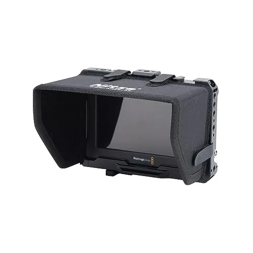 Nitze (ニッツェ) ケージキット Blackmagic Video Assist 5インチ 12G / 3G用 Sunhood HDMI USB-C ケーブルクランプ付き - JT-B01B
