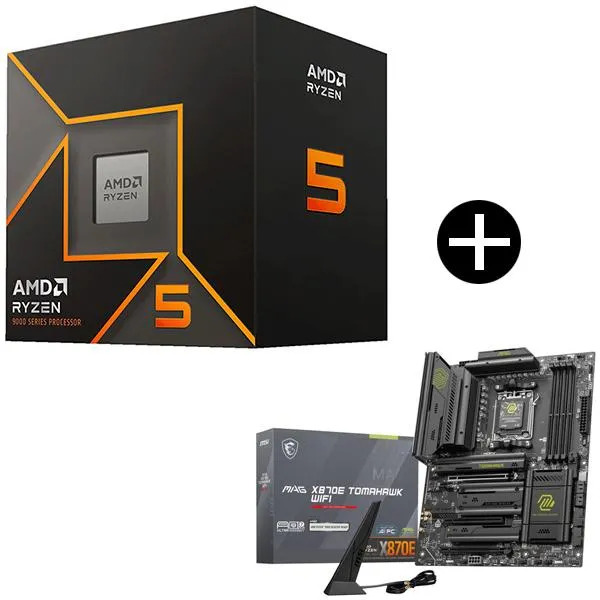 AMD Ryzen 5 9500F CPU + MSI MAG X870E TOMAHAWK WIFI マザーボード セット