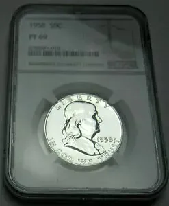 1958 プルーフ PF 69 フランクリン シルバー ハーフダラー NGC PR69