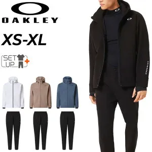 送料無料 オークリー メンズ 上下セット OAKLEY シェルジャケット シェルパンツ セットアップ 保温 防風 はっ水 ストレッチ UV(UPF50+) 軽量 トレーニング スポーツウェア 上下組 運動 ジムトレ