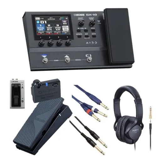 BOSS/GX-10 Guitar Effects Processor GX10 マルチエフェクター[自由自在にサウンドメイクセット] FS-7 + EV-1-WL + BT-DUAL