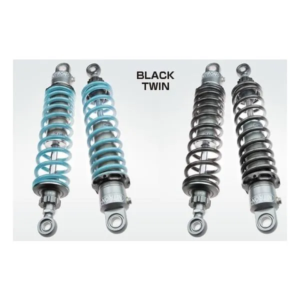 NITRON ナイトロン リアサスペンションツインショック TWIN R1 シリーズ テーマカラー：ブラック / スプリングカラー：ターコイズ PCX125 PCX160 HONDA ホンダ