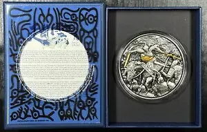 2021 チャド 13.5 オンス (銅 + シルバー) 三国趙雲長盤坡合戦コイン