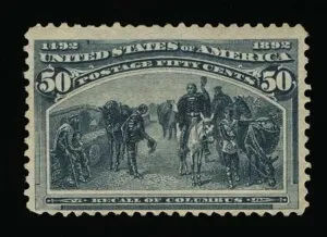 非常にお手頃価格の純正スコット #240 F-VF ミント OG H 1893 50セント コロンビアン エキスポ #11628