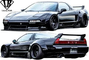 【M's】ホンダ NSX NA1 (1990y-1997y) LB-WORKS エアロキット 5点／／Liberty Walk エアロ リバティーウォーク リバティウォーク LB リバティー リバティ フルエアロ エアロセット エアロパーツ フルキット