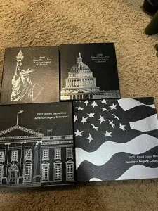 レガシーコインセット 2005年、2006年、2007年、2008年 コンプリートコレクション。すべてプルーフコイン