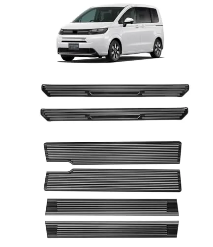 【Super Car Shop】サイドスカッフプレート フロント+リアセット サイド ステップガード スカッフプレート 内側 外側 セット内装パーツ アクセサリーホンダ 新型 フリード GT系 FOR FREED GT1/2/3/4/5/6/7/8 202