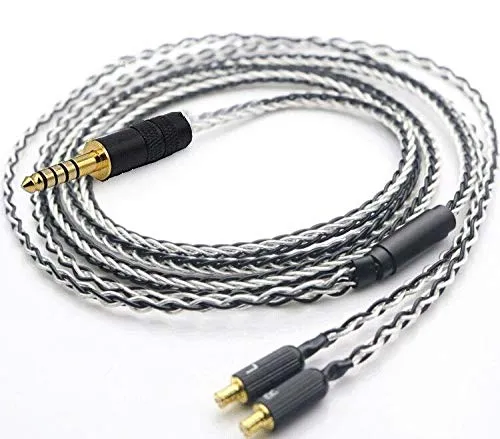 Yodonami 4.4mmバランス ATH-CKR100 ATH-CKR90 ATH-CKS1100 ATH-E40 ATH-E50 ATH-E70 対応用 アップグレードケーブル 交換ヘッドホンケーブル