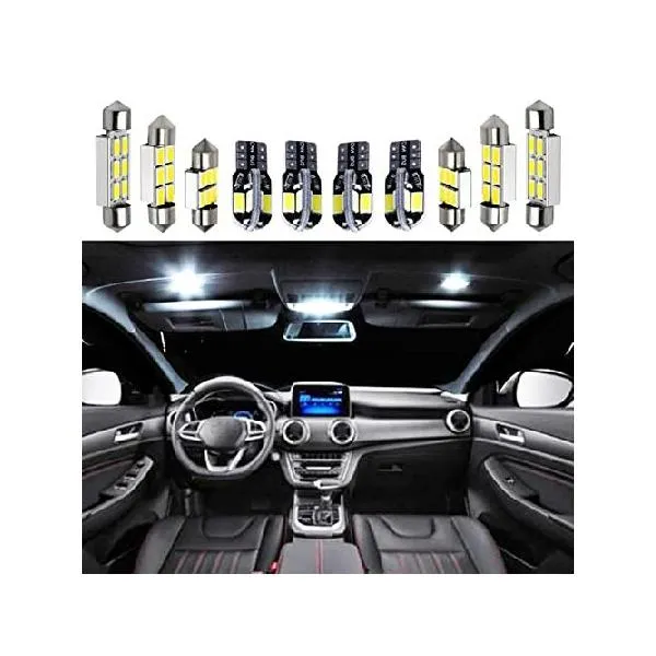 9X Canbus Error Free LED Interior Light Kit Package,for Hyundai Sonata 2011-2014 Car Accessories Map Dome Trunk License Light_並行輸入