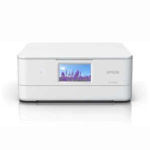 エプソン A4カラーインクジェットプリンター複合機(ホワイト) EPSON Colorio(カラリオ) EP-887AW 返品種別A