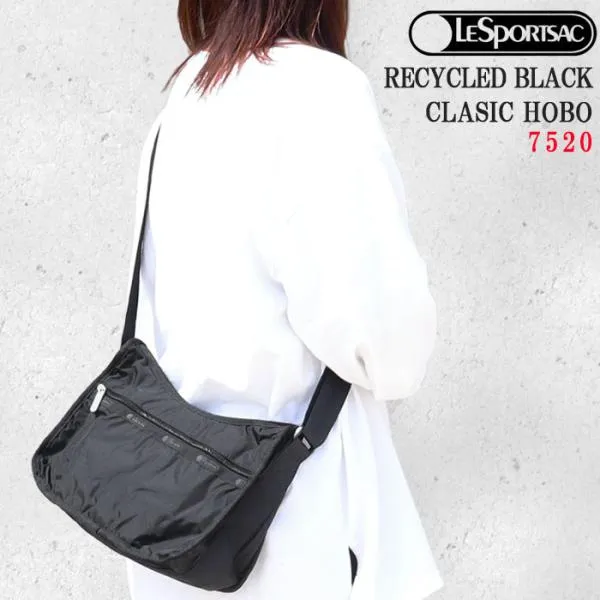 レスポートサック バッグ 7520 R086 RECYCLED BLACK クラシックホーボー ショルダーバッグ バック 斜め掛け LESPORTSAC ab-60821