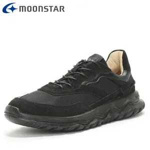 ムーンスター スニーカー メンズ レディース SPxx SX 78C01 ブラック MOONSTAR 42200246 レザーコンフォートシューズ 快適な履き心地 レザーとメッシュを組み合わせたレトロな雰囲気のデザイン カジ