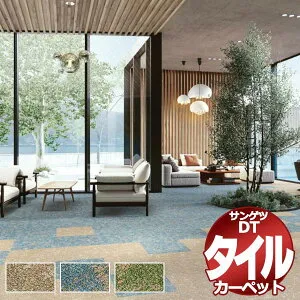 サンゲツ タイルカーペット DT-5040 F-eco ネイチャーワークス F 団地間2畳(170x170cm) 目安 16枚1組+4枚 /一枚のサイズ：50cm×50cm