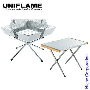 ユニフレーム ファイアグリル & 焚き火テーブル [ 683040 682104 ] 焚き火台 アウトドア 焚火台 キャンプ たき火台 焚火テーブル セット