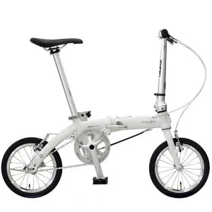 【お客様整備品】 DAHON ダホン Dove super light ダブスーパーライト Pure White 14インチ シングルスピード 折りたたみ自転車 フォーディングバイク