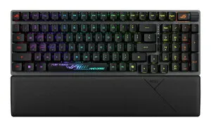 【エントリーで最大全額ポイント還元｜5/6まで】 ASUS｜エイスース ゲーミングキーボード＋リストレスト ROG Strix Scope II 96 RX Wireless(英語配列) ブラック STRIX/SCOPE2/96/RX/WL/BK/RD [有線・ワイヤレス
