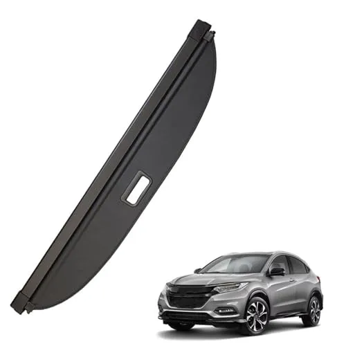 車の後部トランク小包カーテン棚 プライバシースクリーン格納式トランクセキュリティトノーカバー荷物シールドシェードカーゴカバー に適合する HRV 2014 2015 2016 2017 2018 2019 2020 2021 リアトランクセキュリティカバー