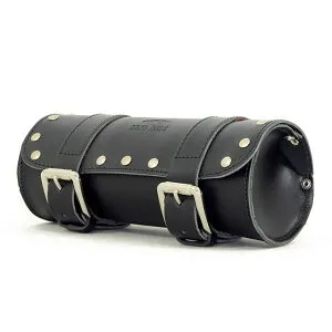 LONGRIDE クラシック ツールバッグ 2.0L（ブラックレザー・スタッド） CUS121A ロングライド ツーリング用バッグ