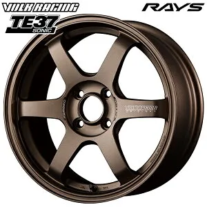 16インチ 6.5J 4H100 +48 RAYS ボルクレーシング TE37 ソニック ブロンズ（アルマイト）（BR） アルミホイール単品 1本 4本以上送料無料